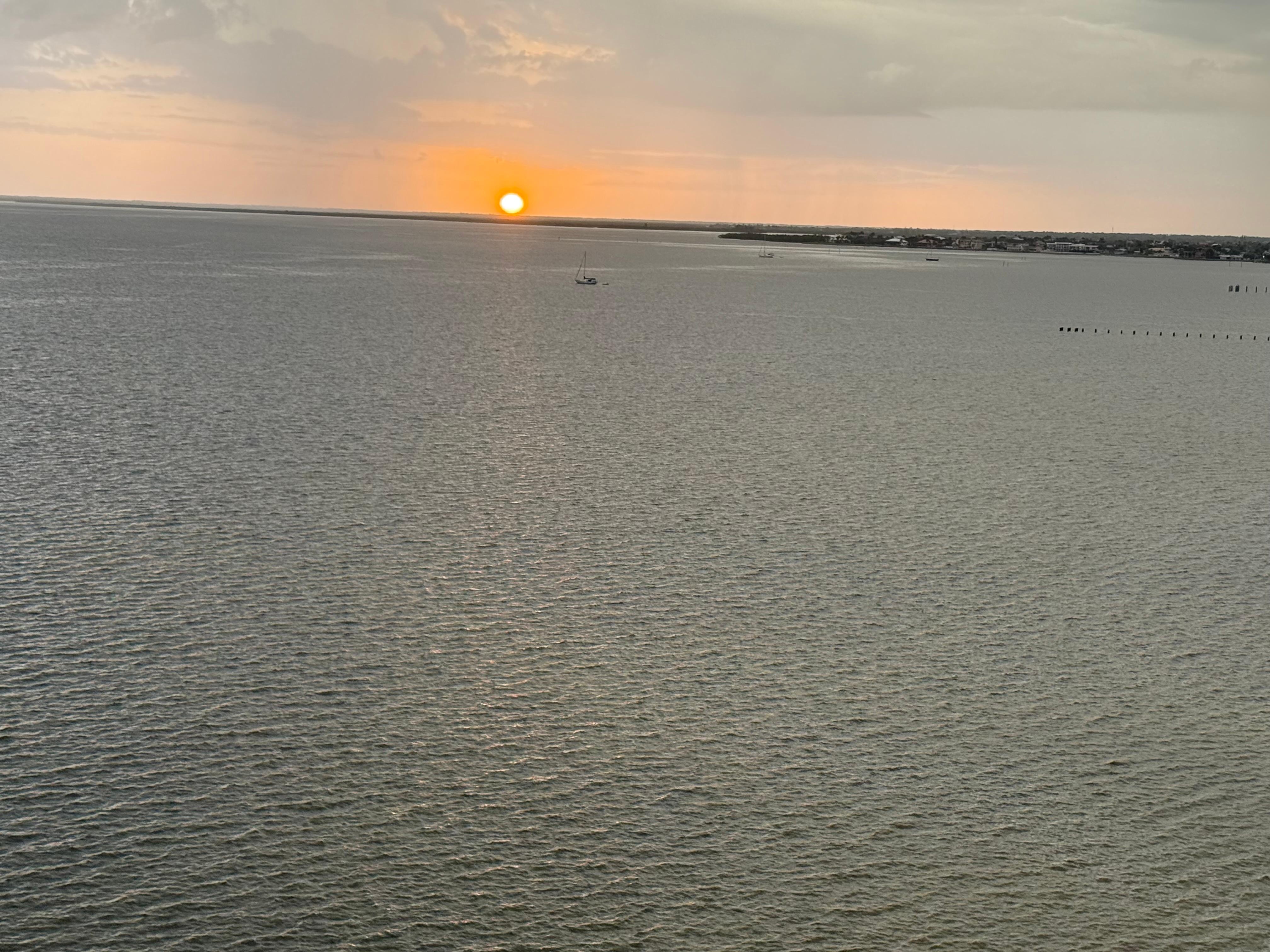 Sunset from our balcony