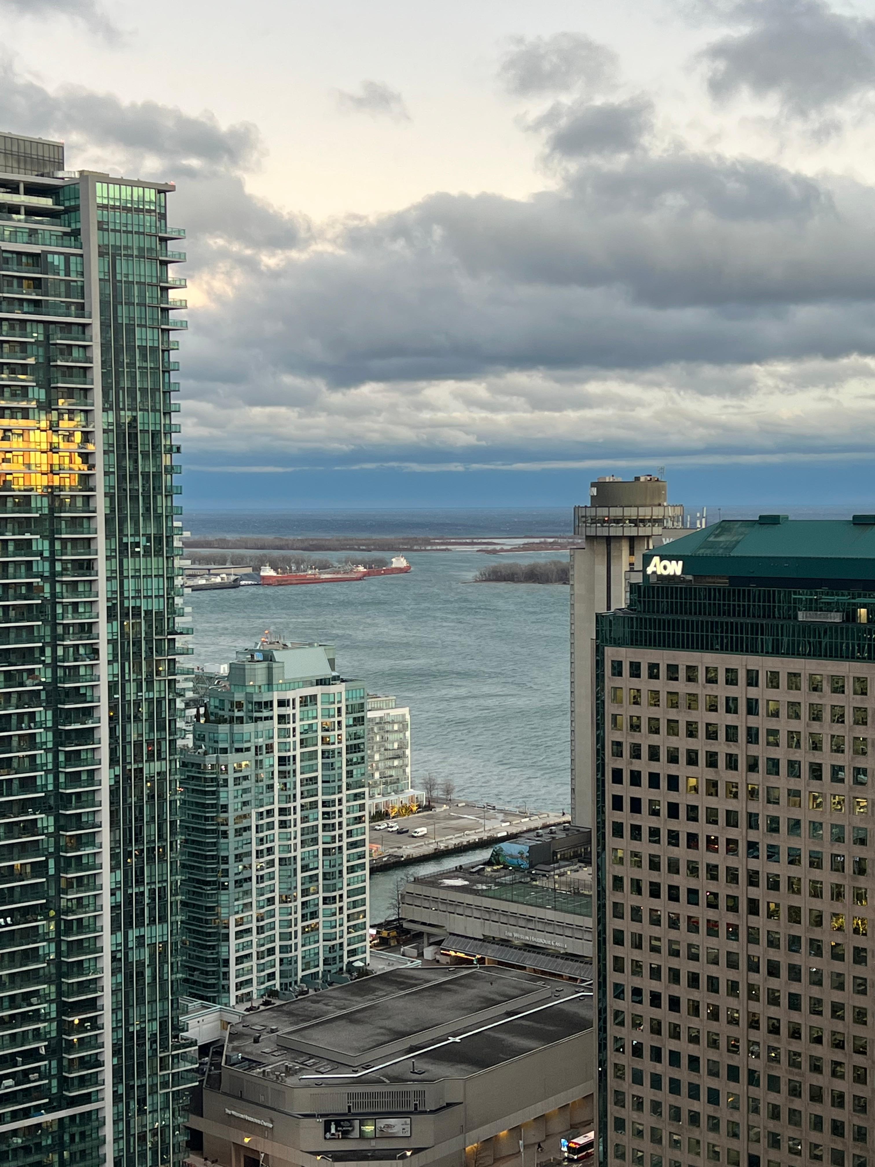 Really cool seeing it snow!