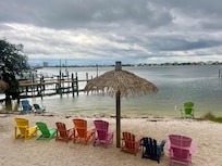 Beach
behind the hotel