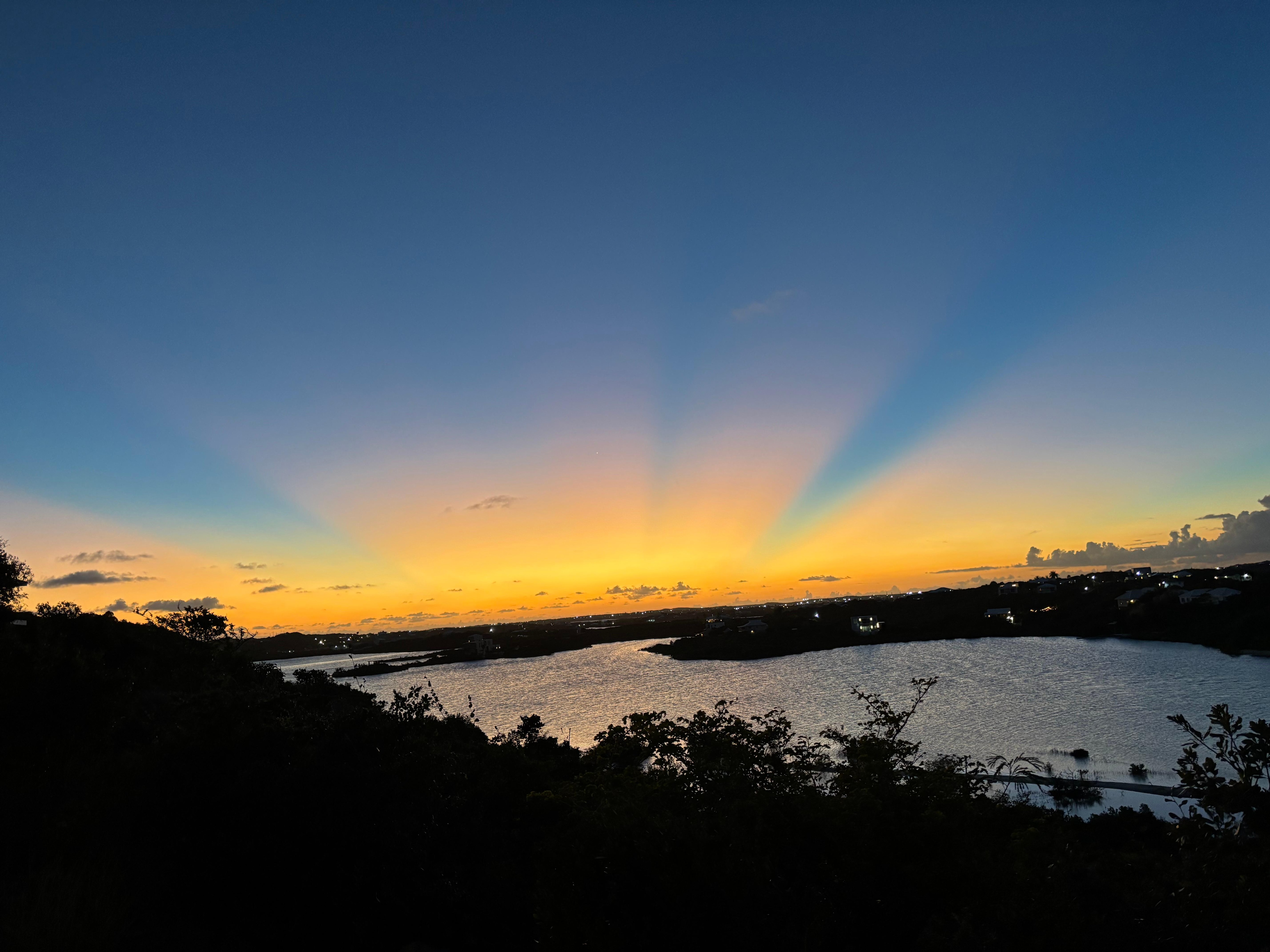 Sunset from upstairs patio