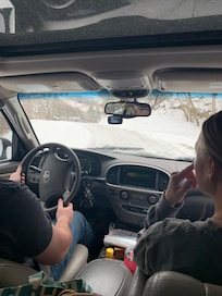 Road construction on day we left