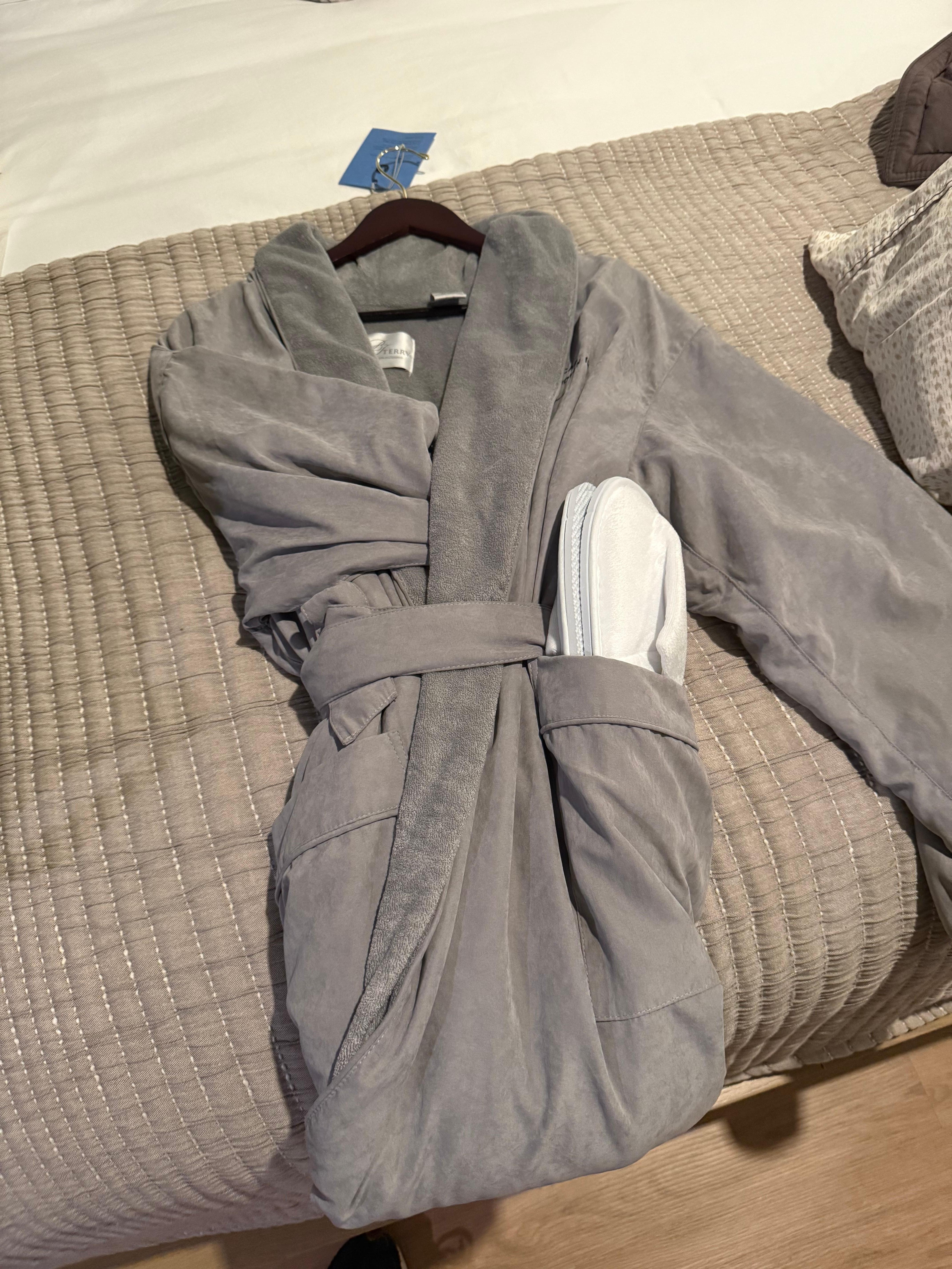 The most fantastic robe and slippers.