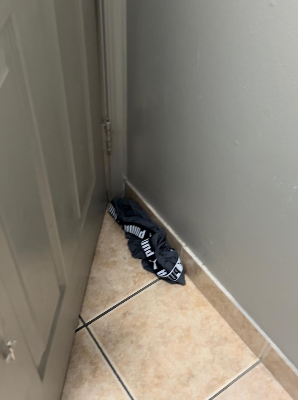 Dirty underwear left by previous guest 🤮