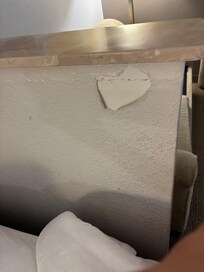 Paint peeling off the walls