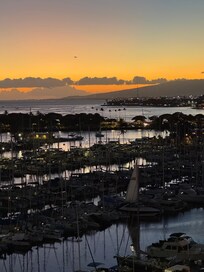 View at sunset
