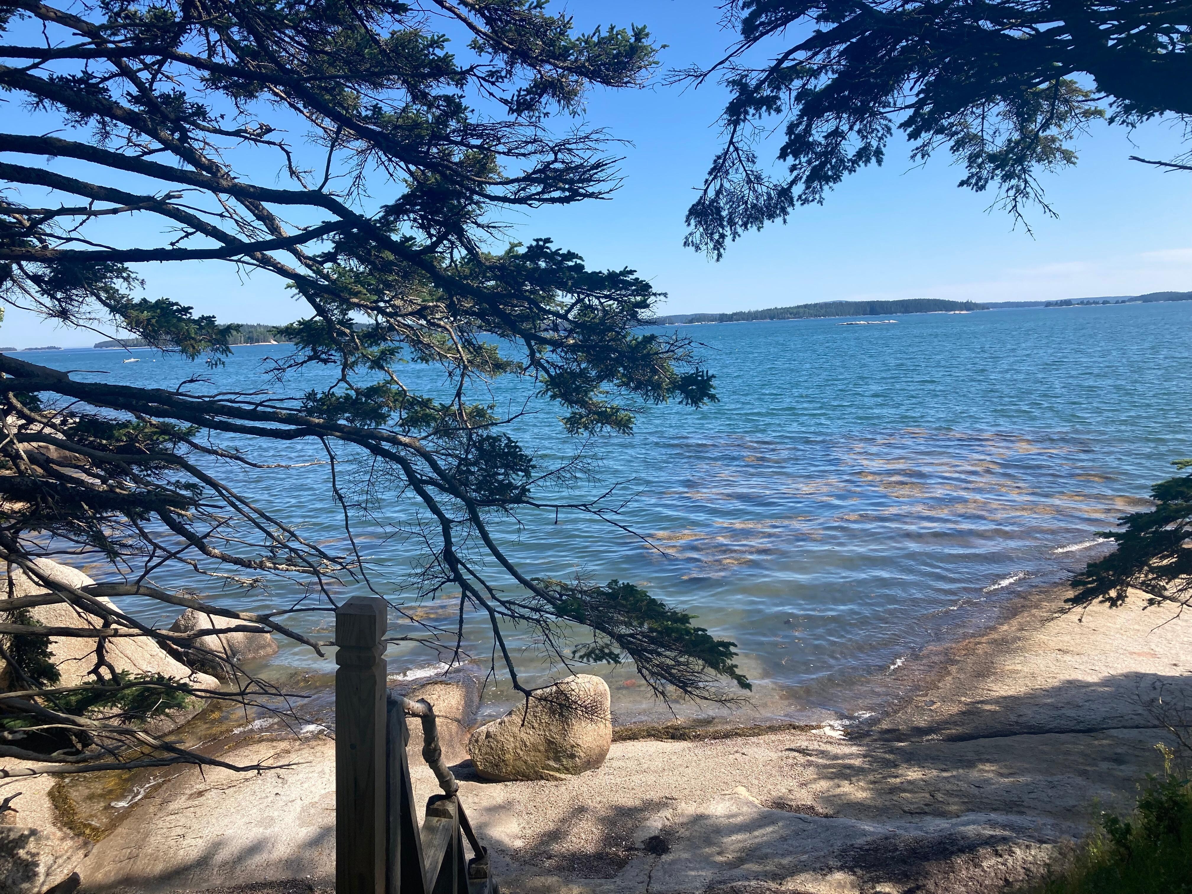 Beach area just down the hill from the cottage