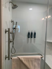 New shower in master bathroom.