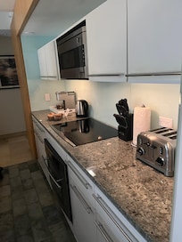In room kitchen