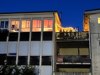 Wij hadden de bovenverdieping. Het terras even gezellig gemaakt met lampjes