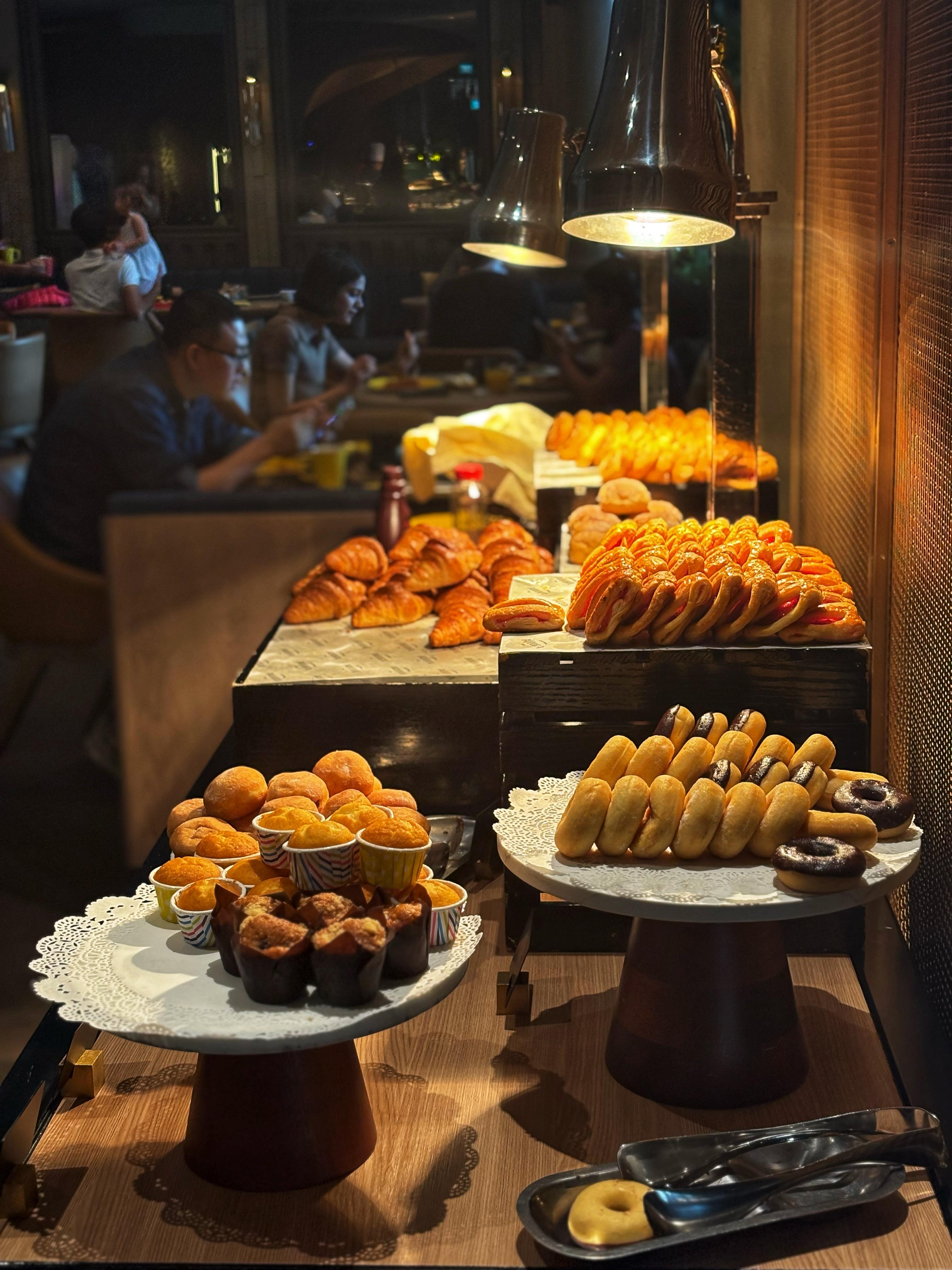 Part of the breakfast buffet 