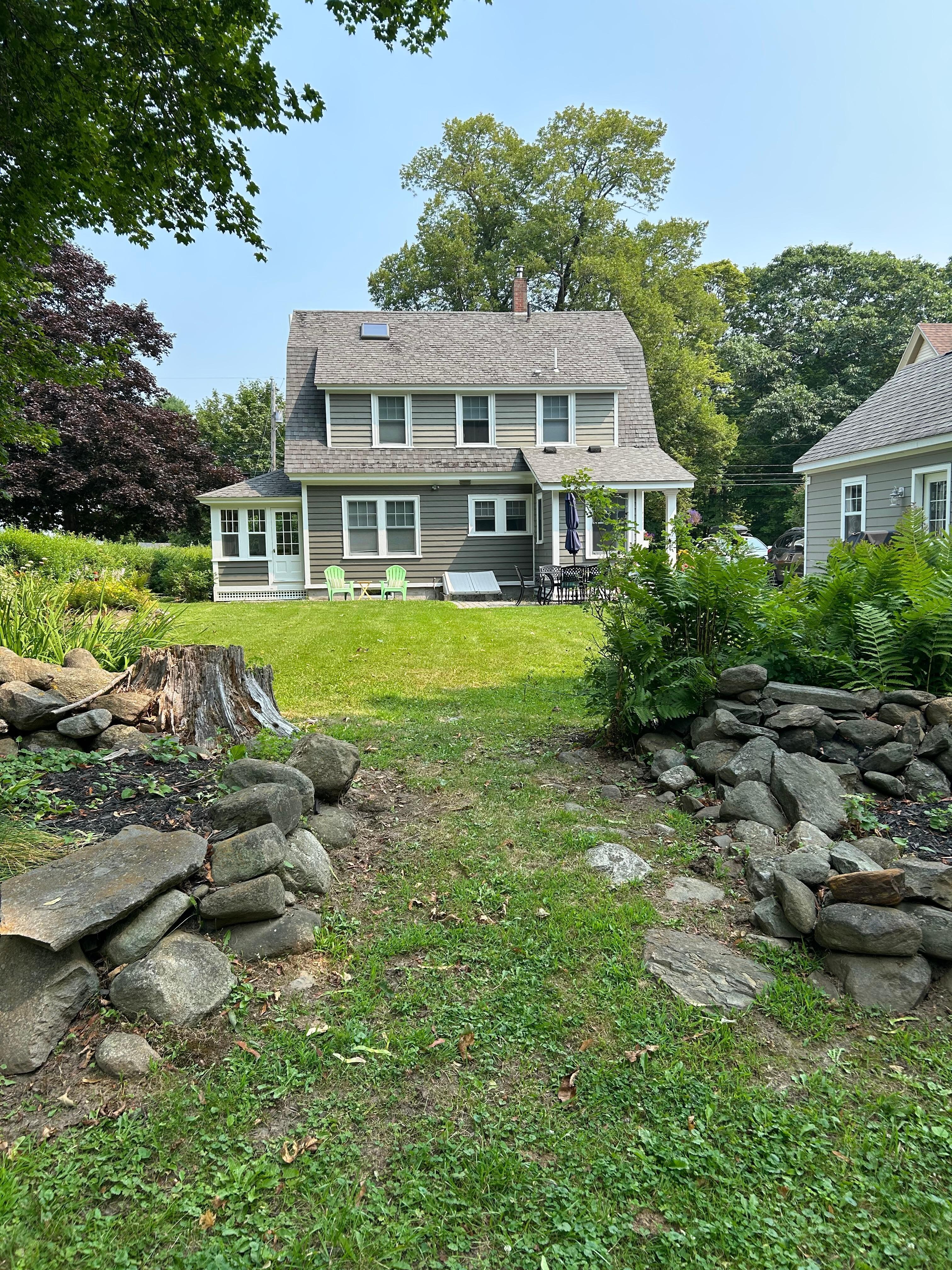 View from the deep back yard.