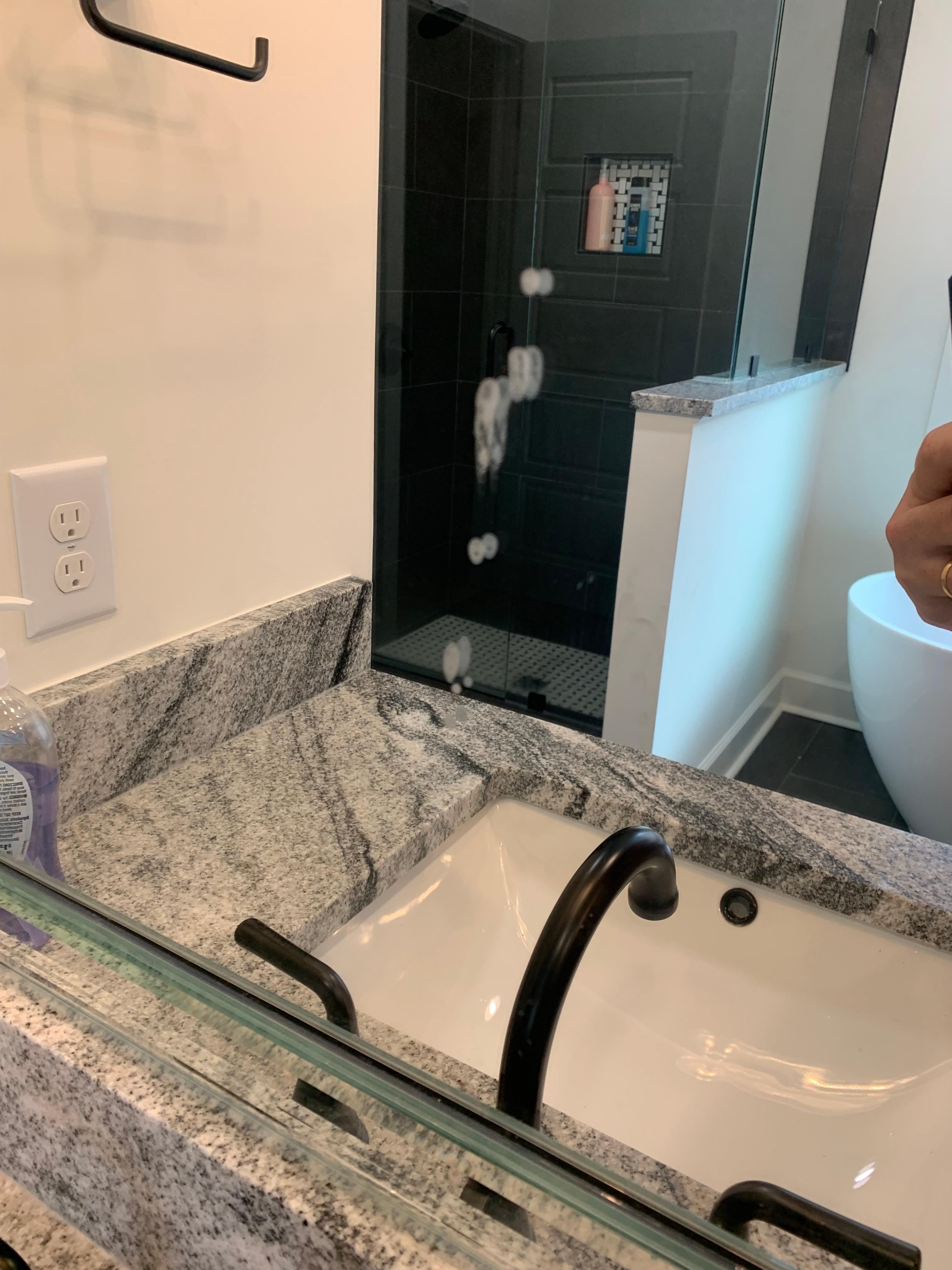 Toothpaste? on the mirror
