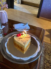 They surprised me with a birthday cake!