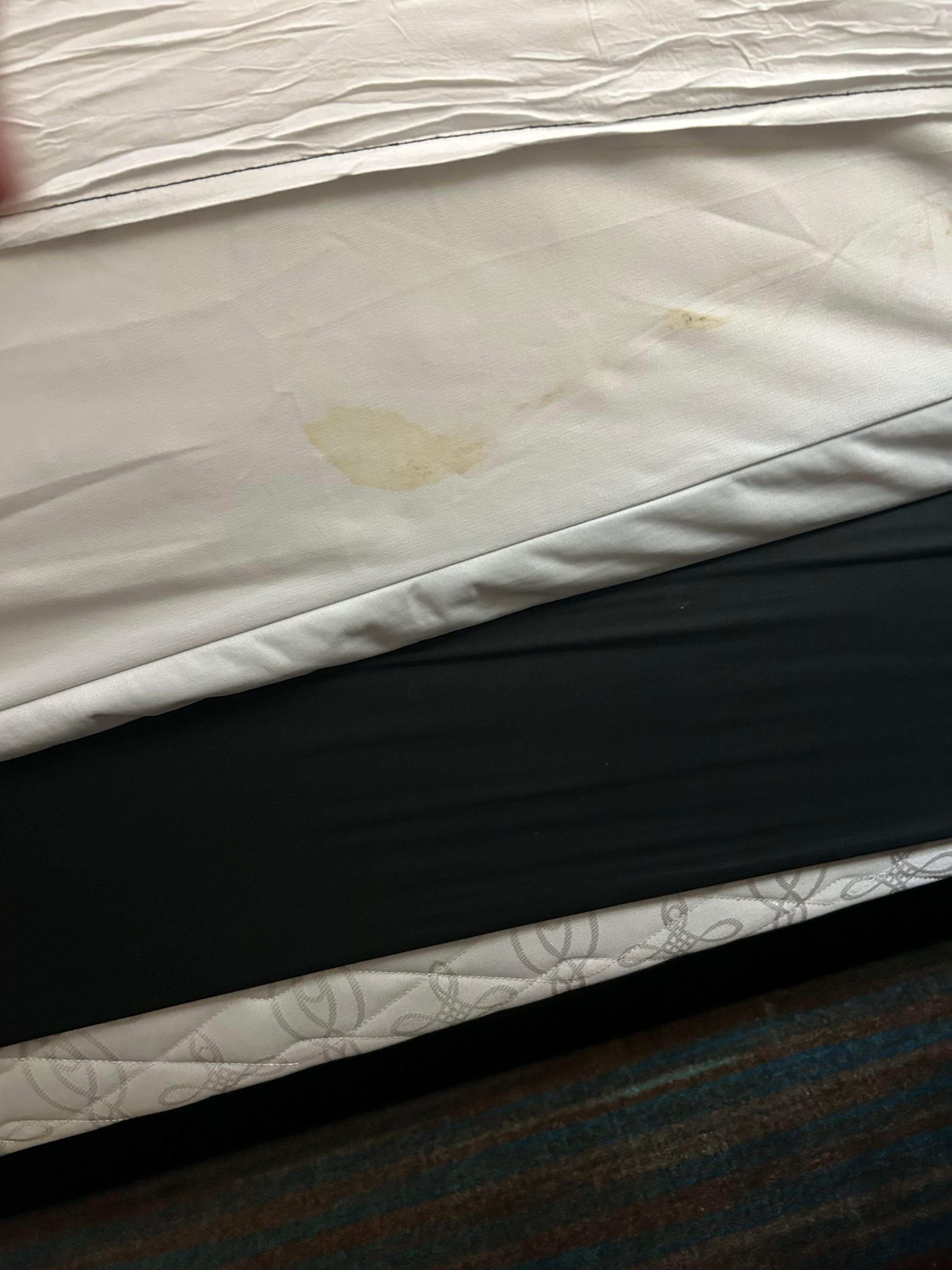 Dirty bedsheets