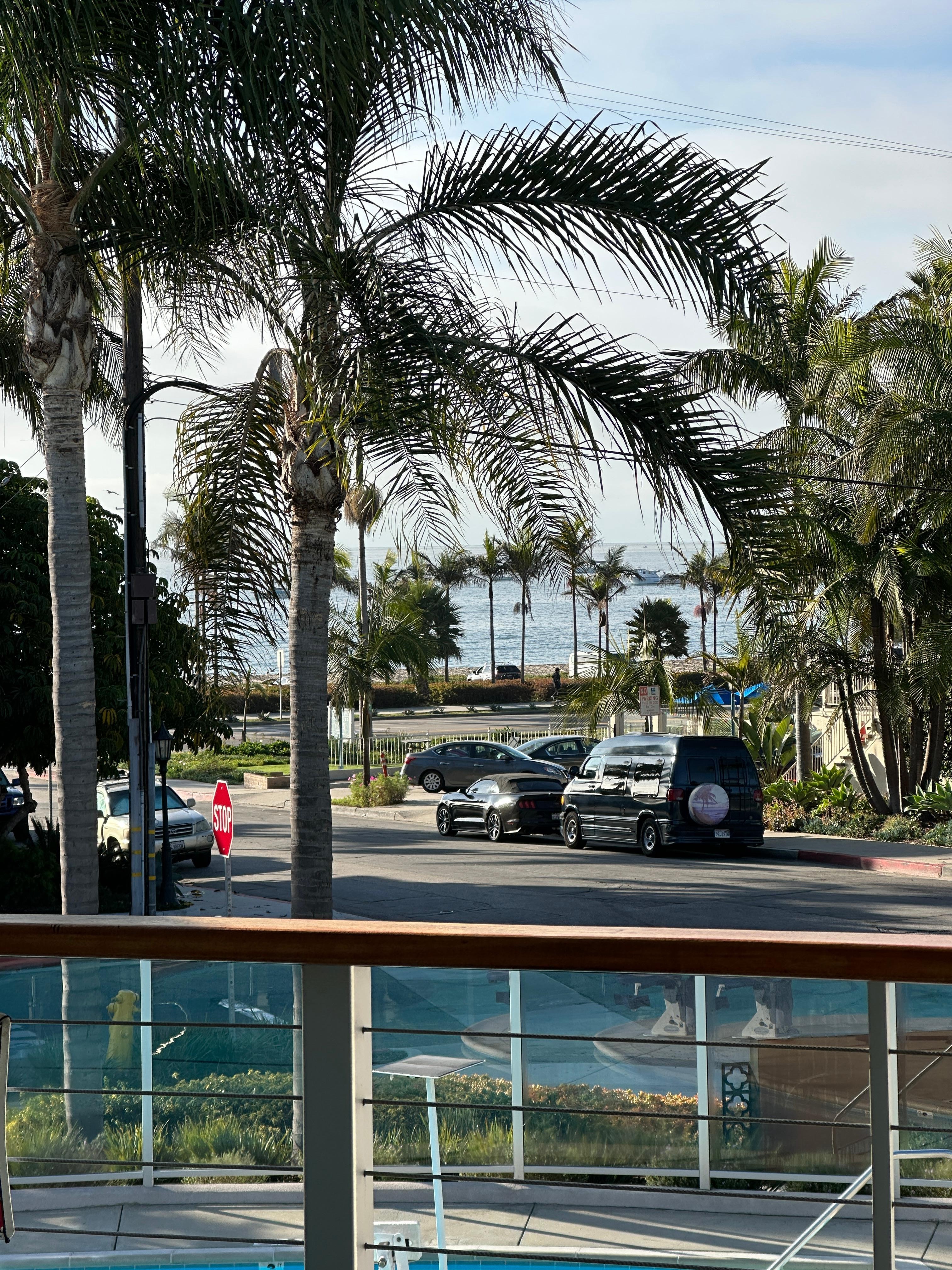 View from 2nd floor looking towards the ocean. 