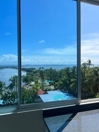 View from kitchen/living area