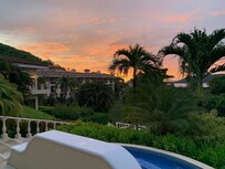 SUNSET - View From Main Lobby "The time in the evening when the sun disappears"