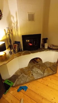 wonderful warm with the fire