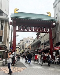 Entryway to the area, just a short walk from the hotel.