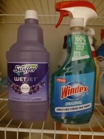 Cleaning product that I had to purchase to keep the place clean, and to clean before I left.