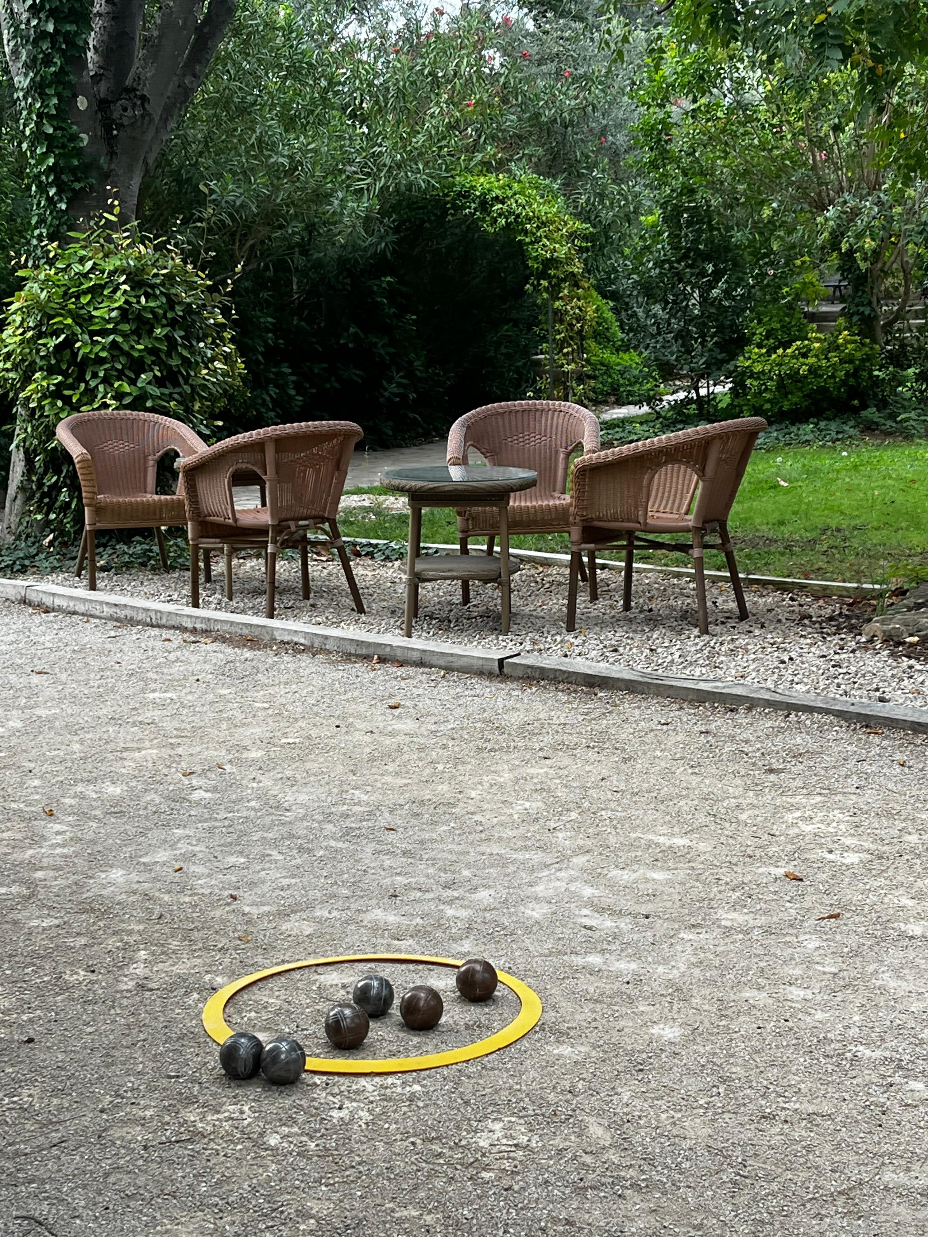 Pétanque Bahn in der grosszügigen Anlage