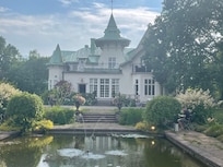 Flott fasade på Villa Gransholm.