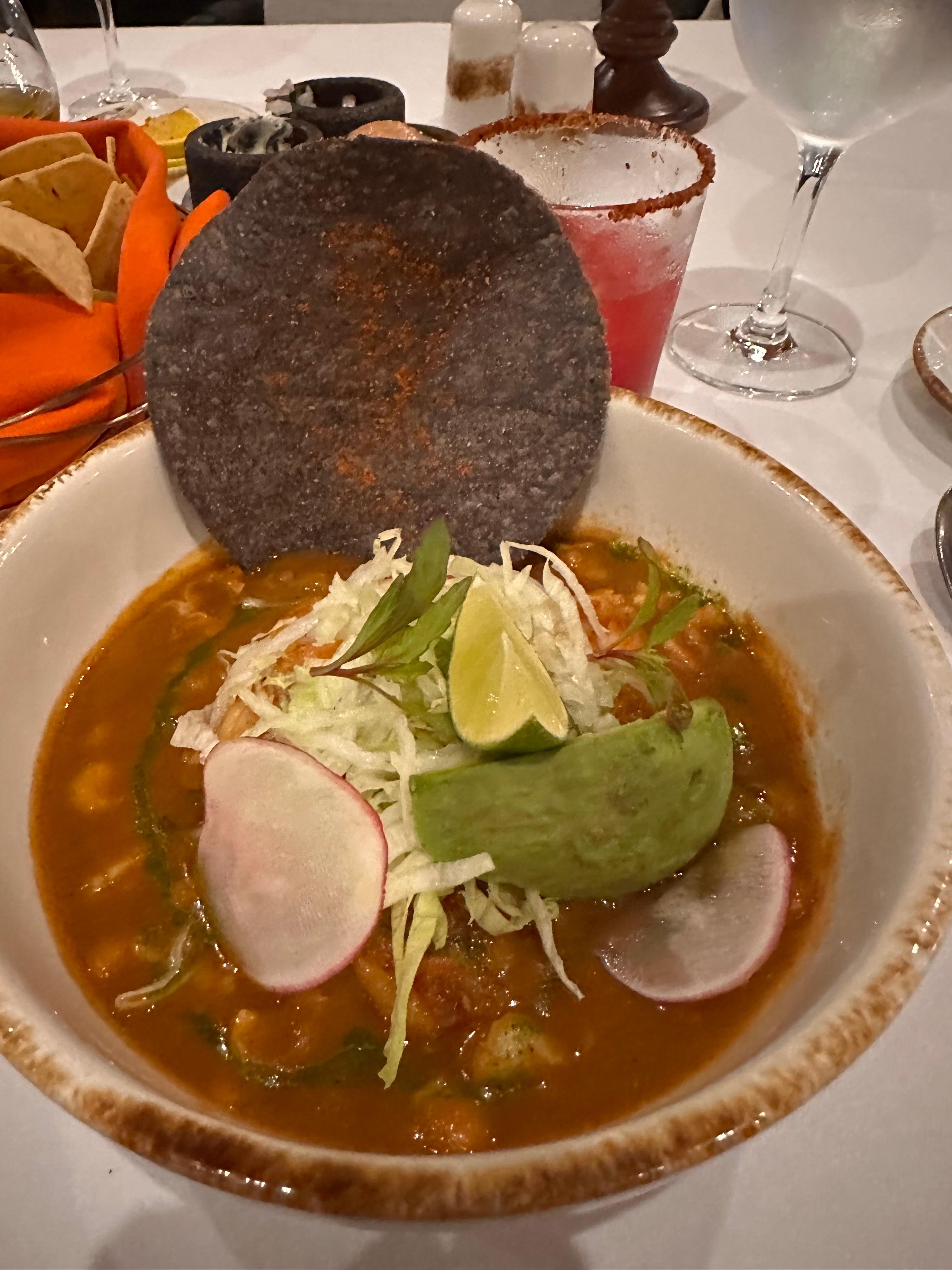 Pozole from la Joya