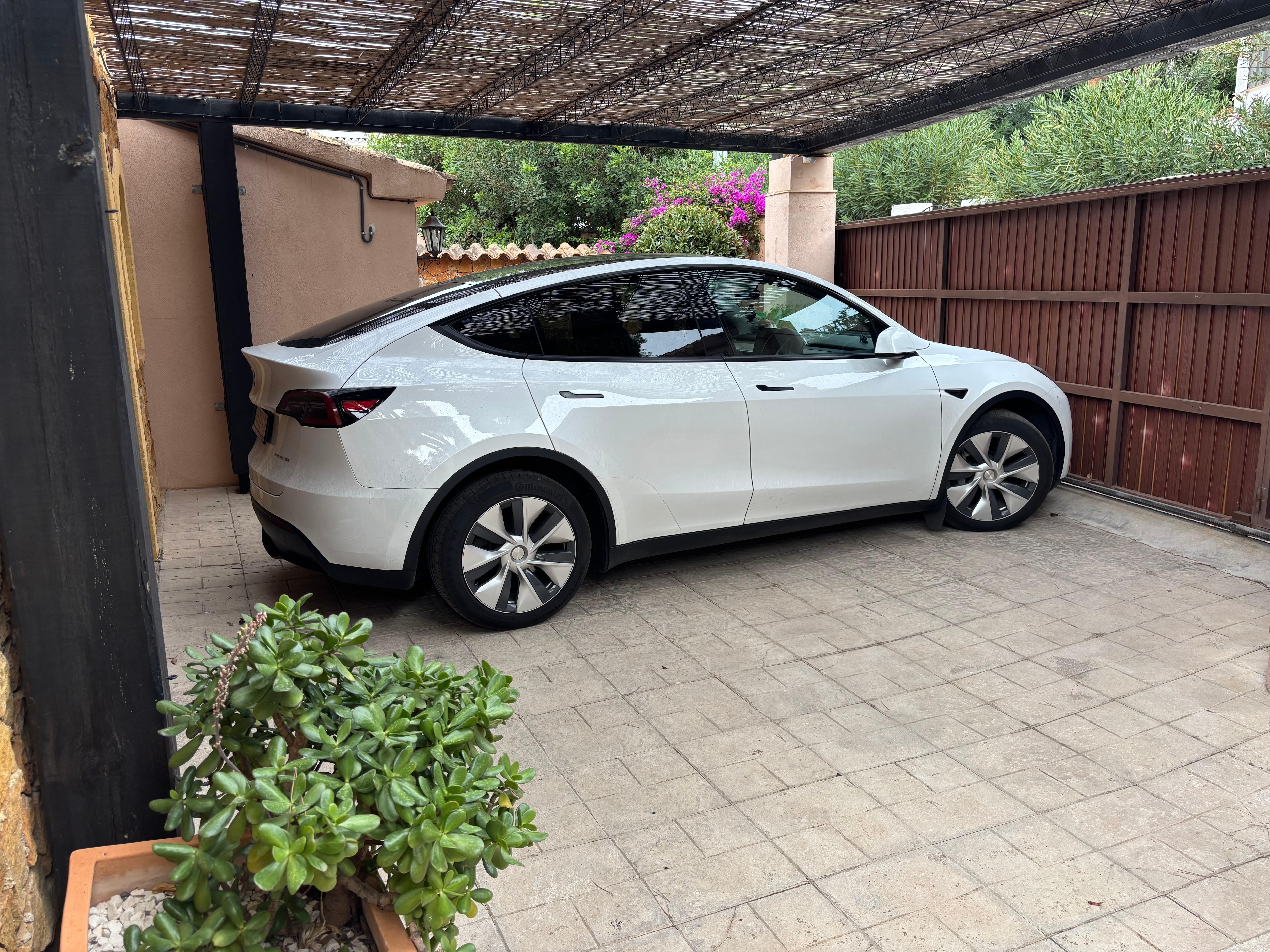 Covered parking area