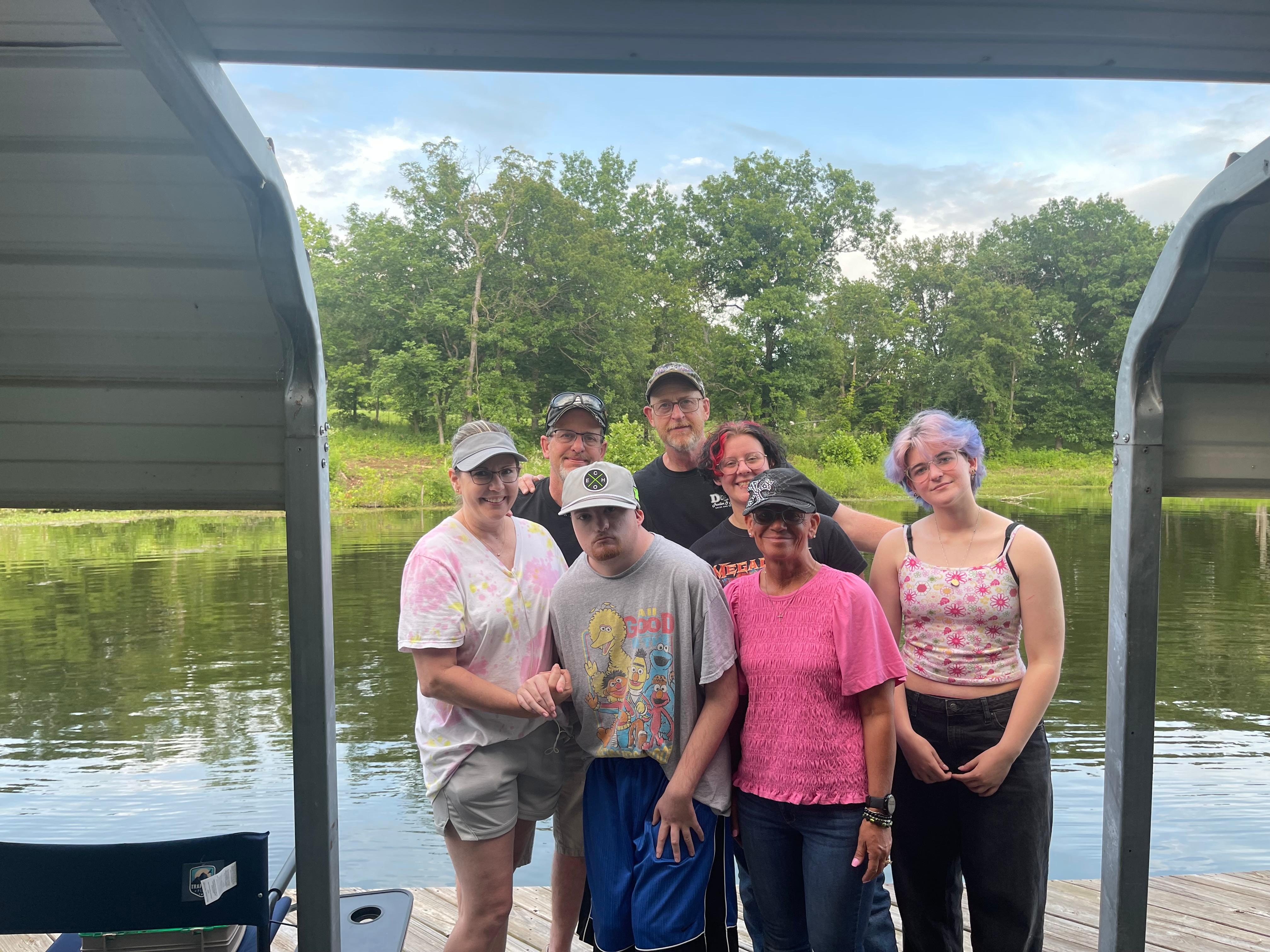 Our local family visited while we were there. 