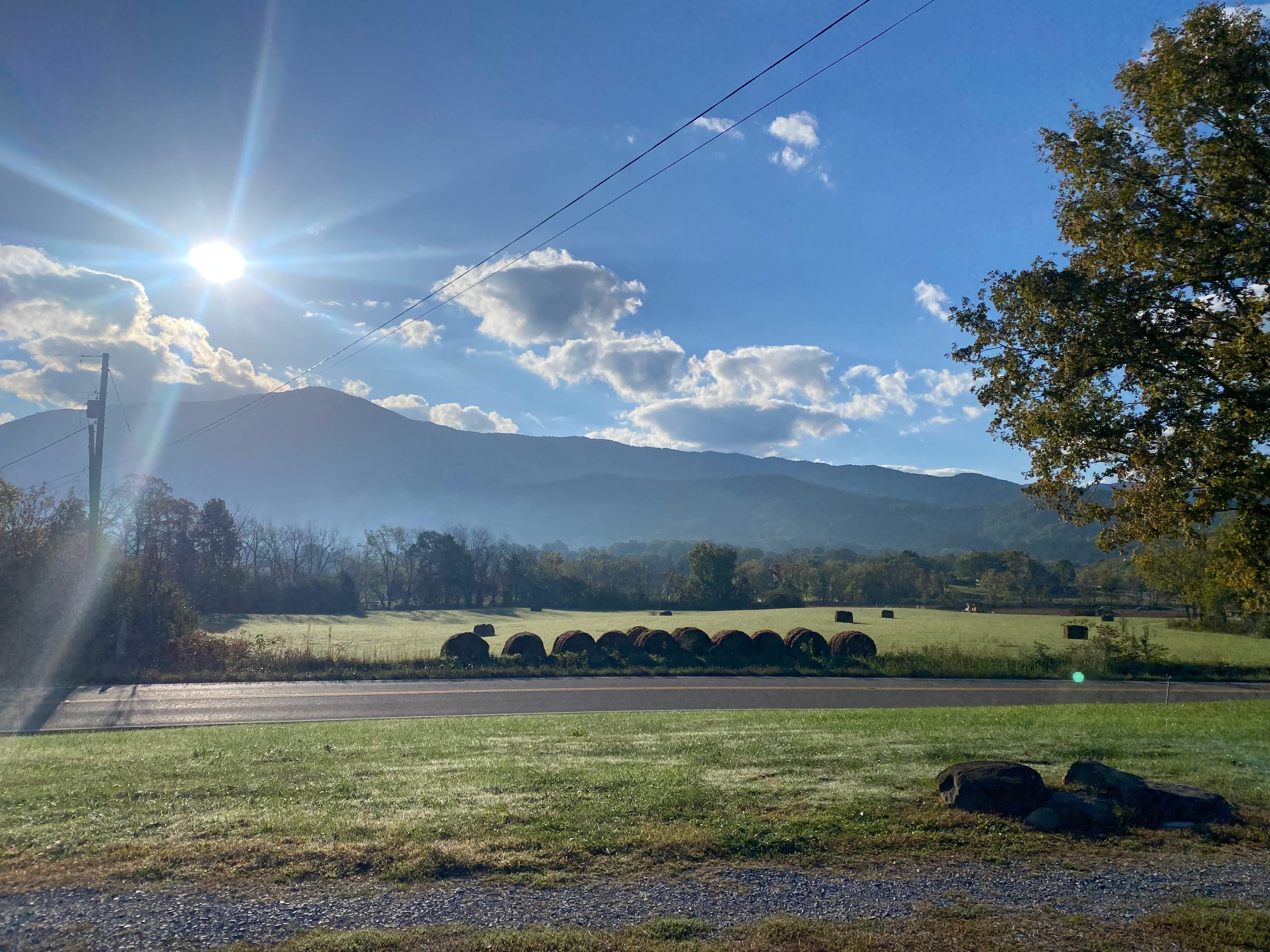 This was our view from the front porch 