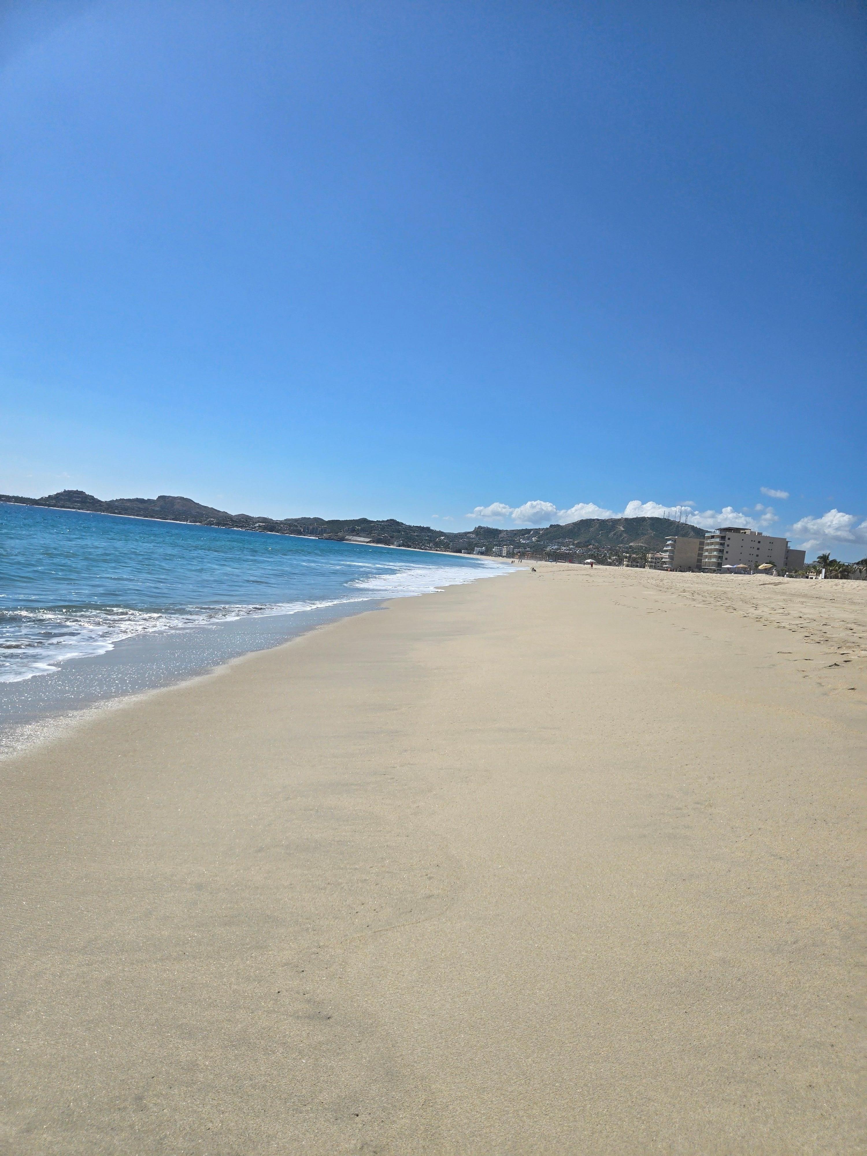 You can walk from the resort down to the shore and walk as far as you would like. Again, don't think about swimming the currents are very strong