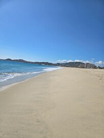 You can walk from the resort down to the shore and walk as far as you would like. Again, don't think about swimming the currents are very strong