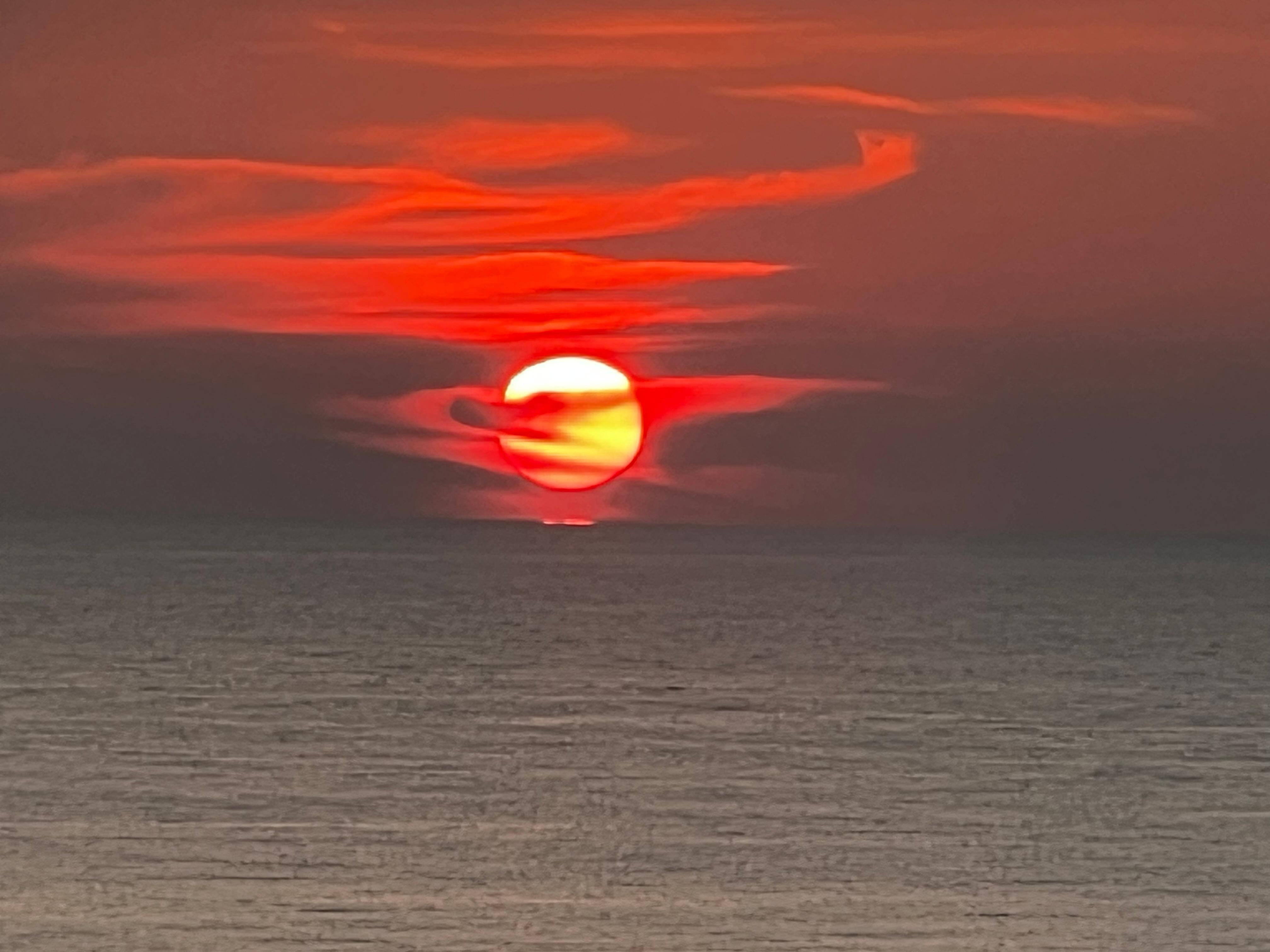 Sunrise from the balcony