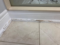Rotten baseboard