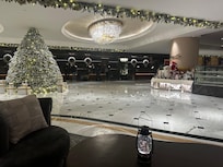 Reception area in December