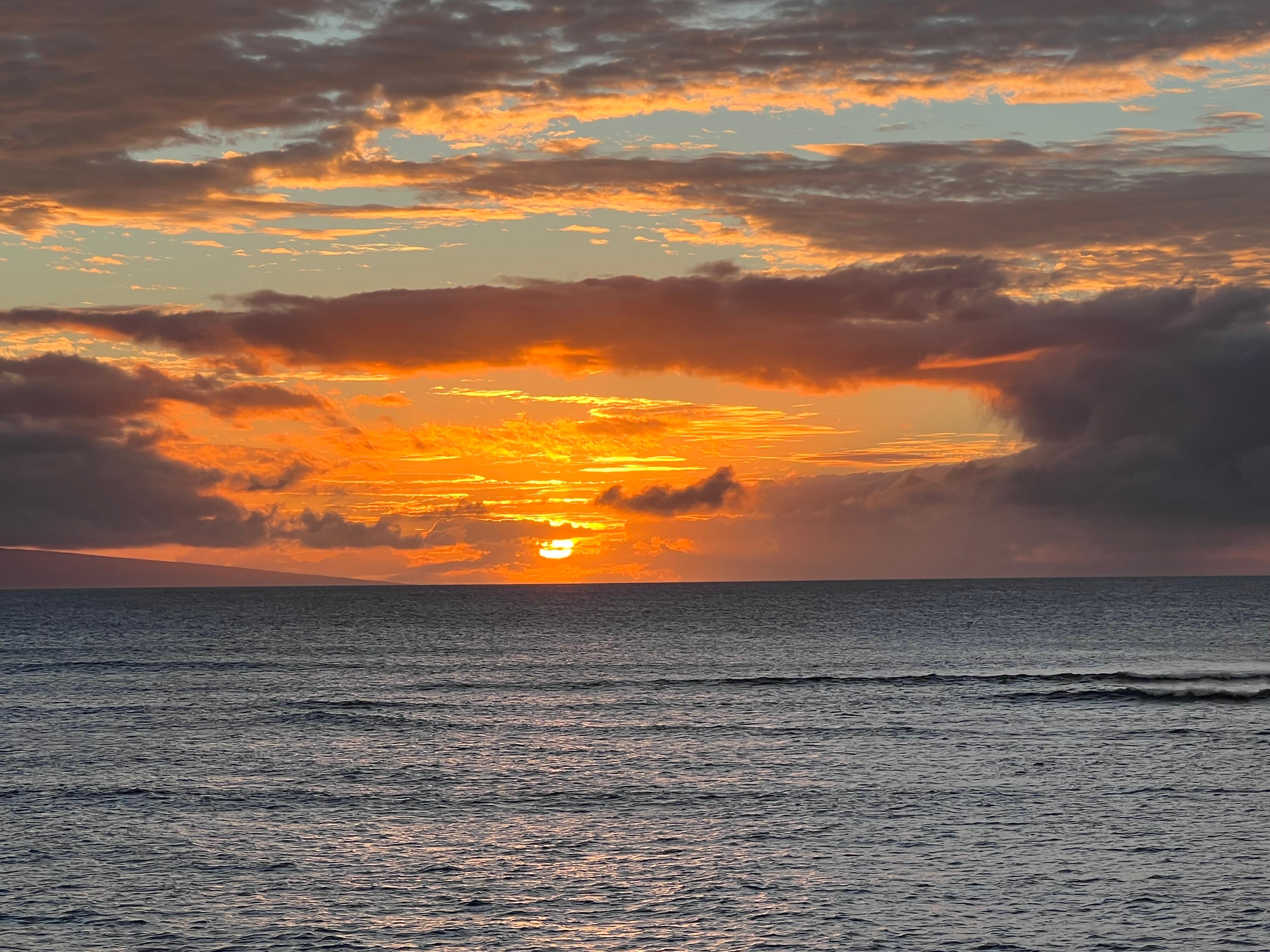 Sunset from the balcony
