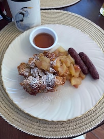 French toast muffin and sausage