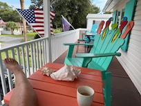 Front porch , great coffee spot