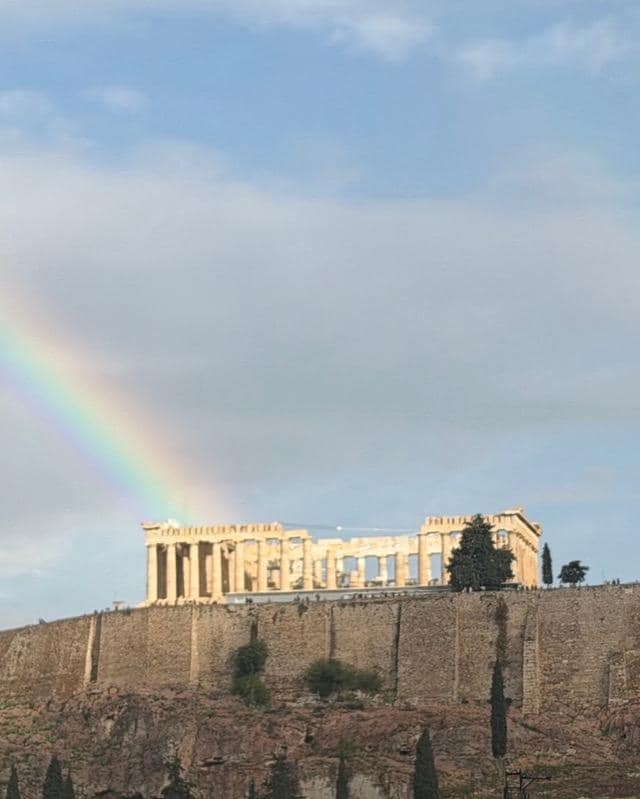 The view from the balcony