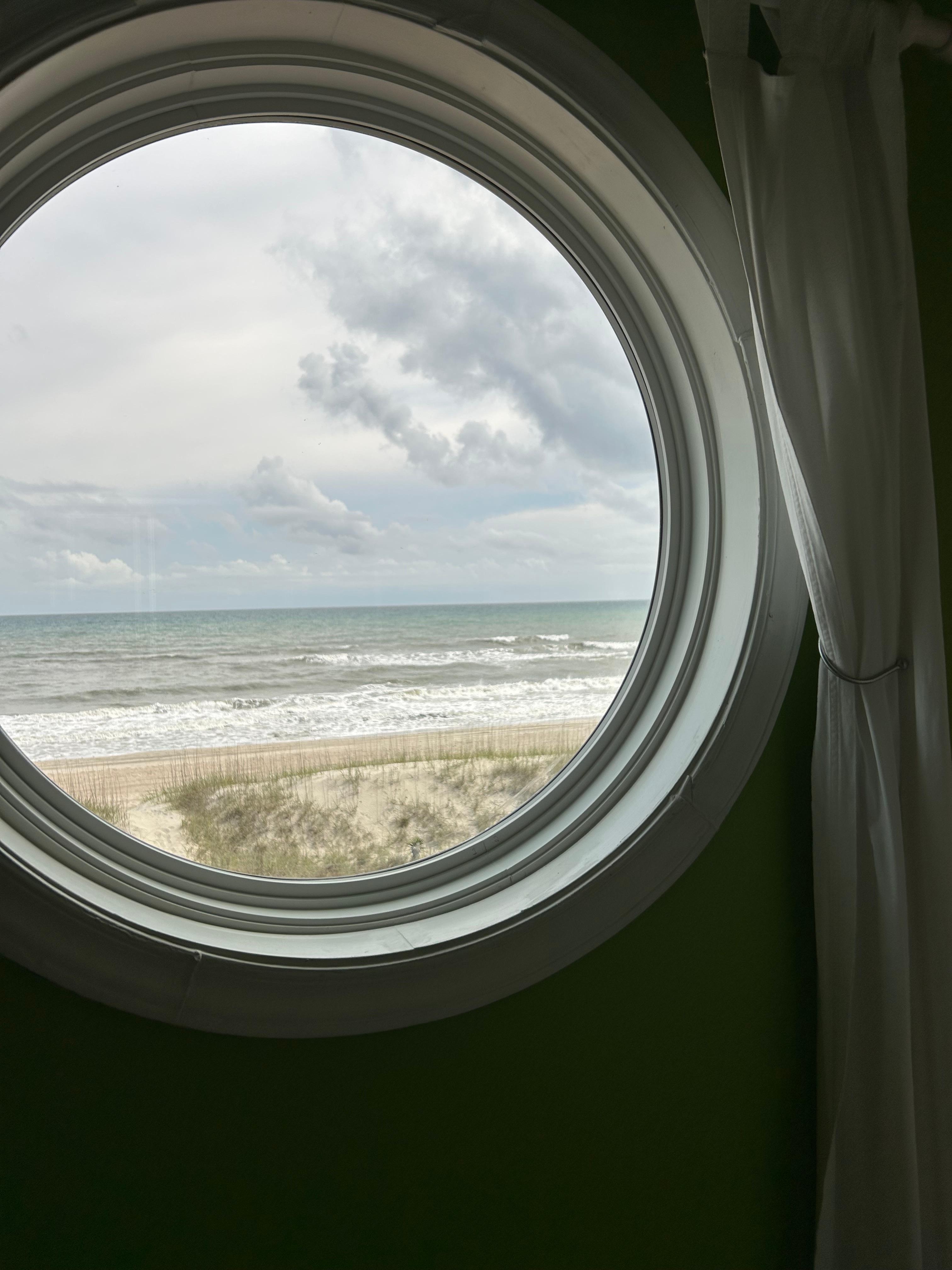 Gorgeous view from a bathroom window