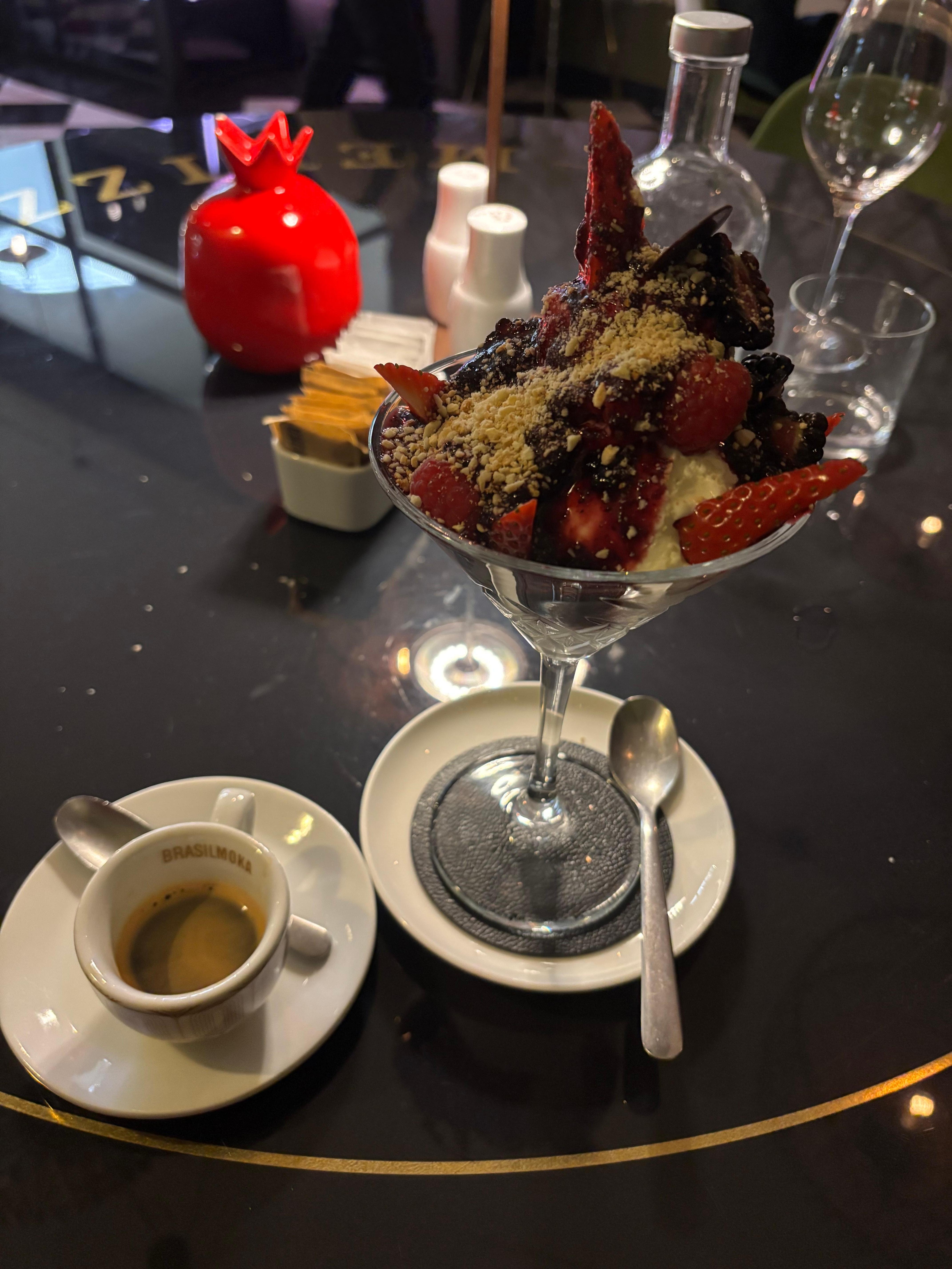 Delicious desert at their restaurant Merizza