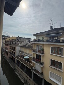 View from my canal-facing room