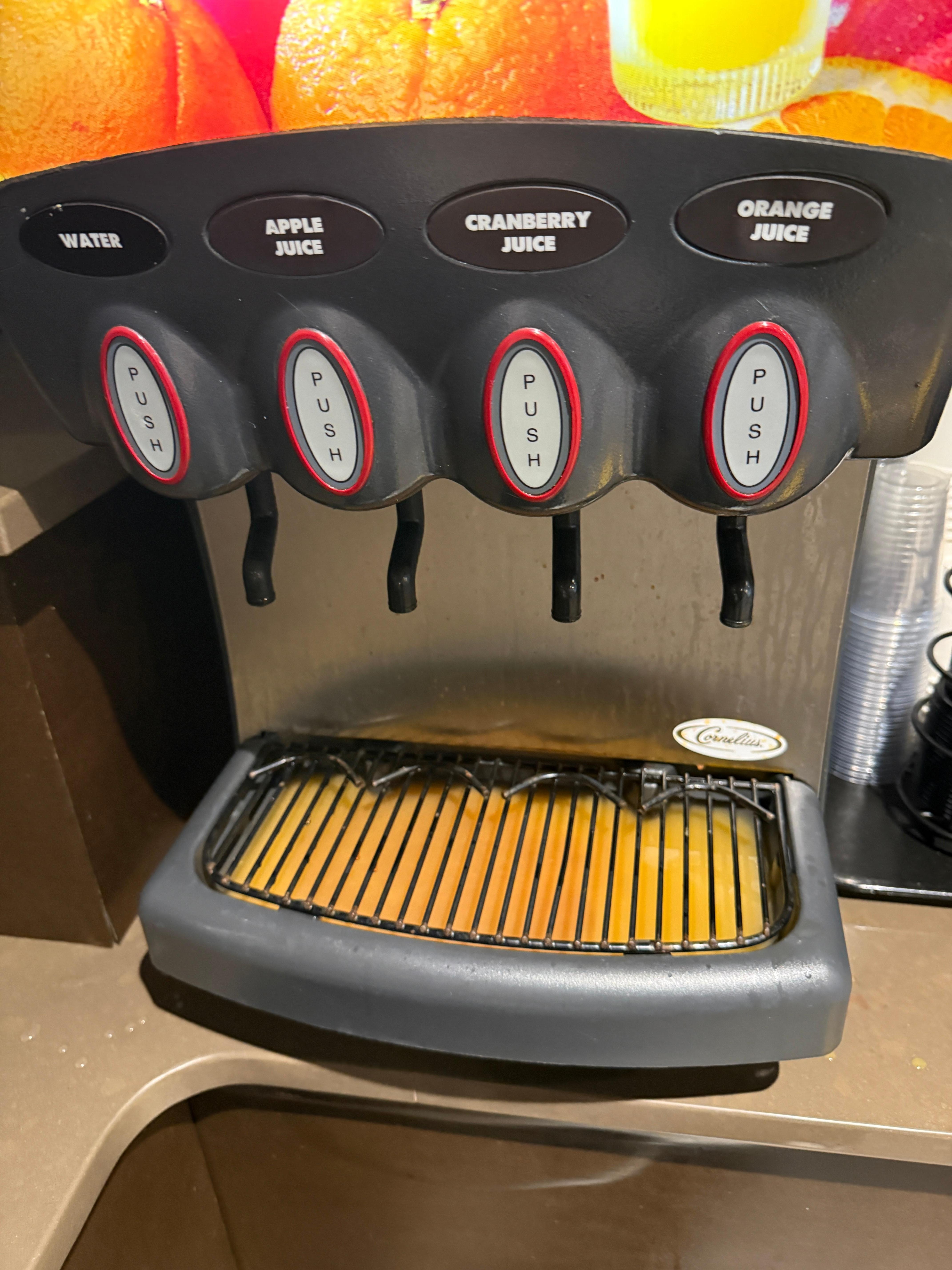 Juice tray that hasn’t been cleaned in who knows how long 