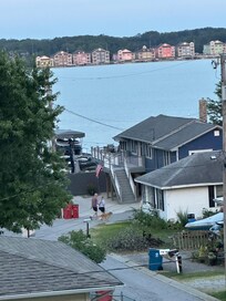 From upstairs balcony