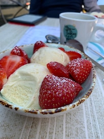 I e cream on the terrace