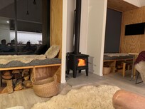 Cosy night in as storm rolled through