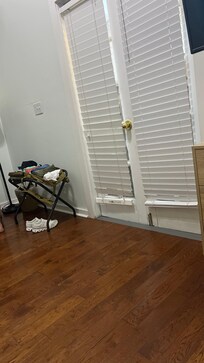 All the blinds broken up on all the doors