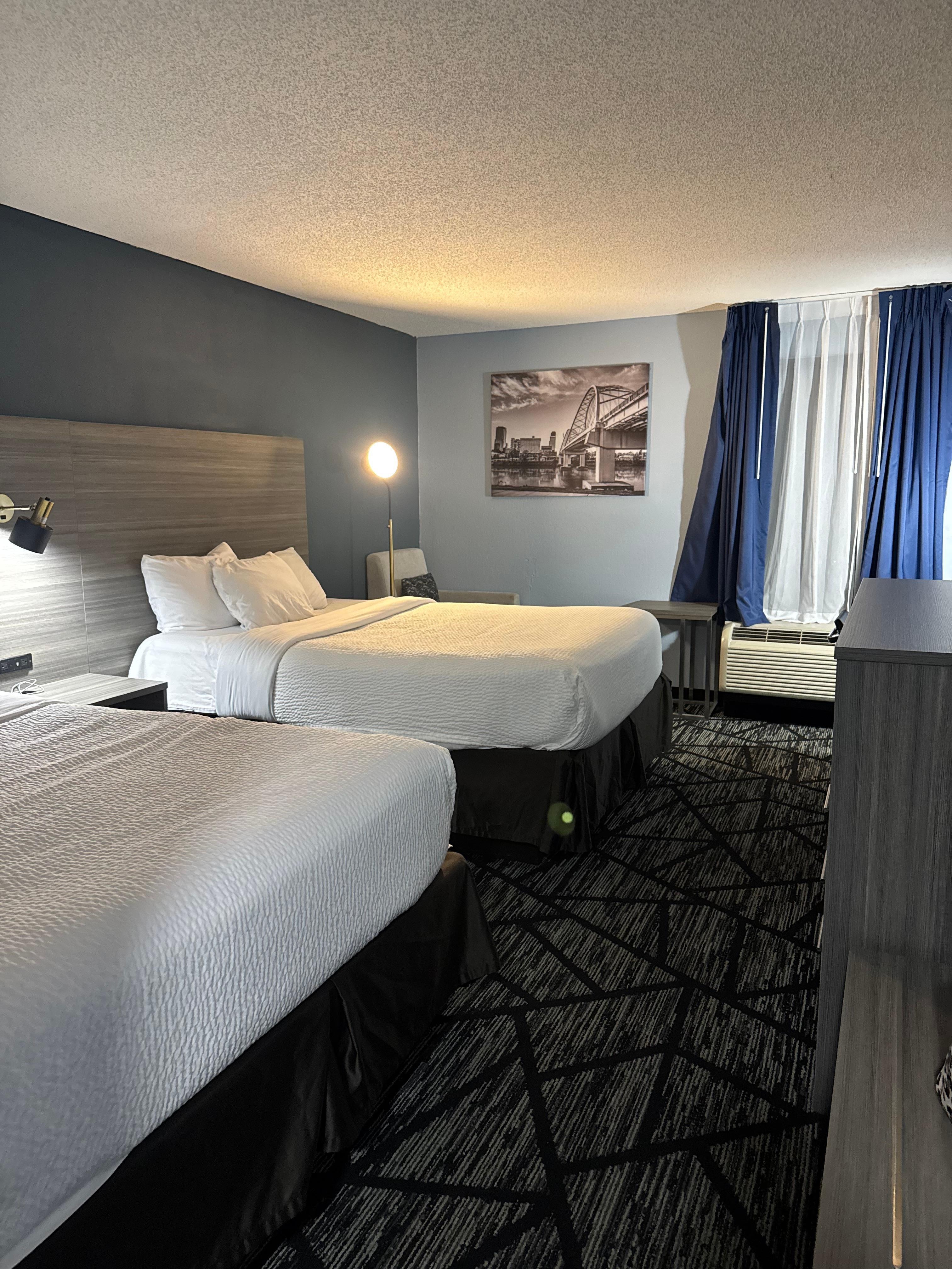 Double beds. Plenty of room