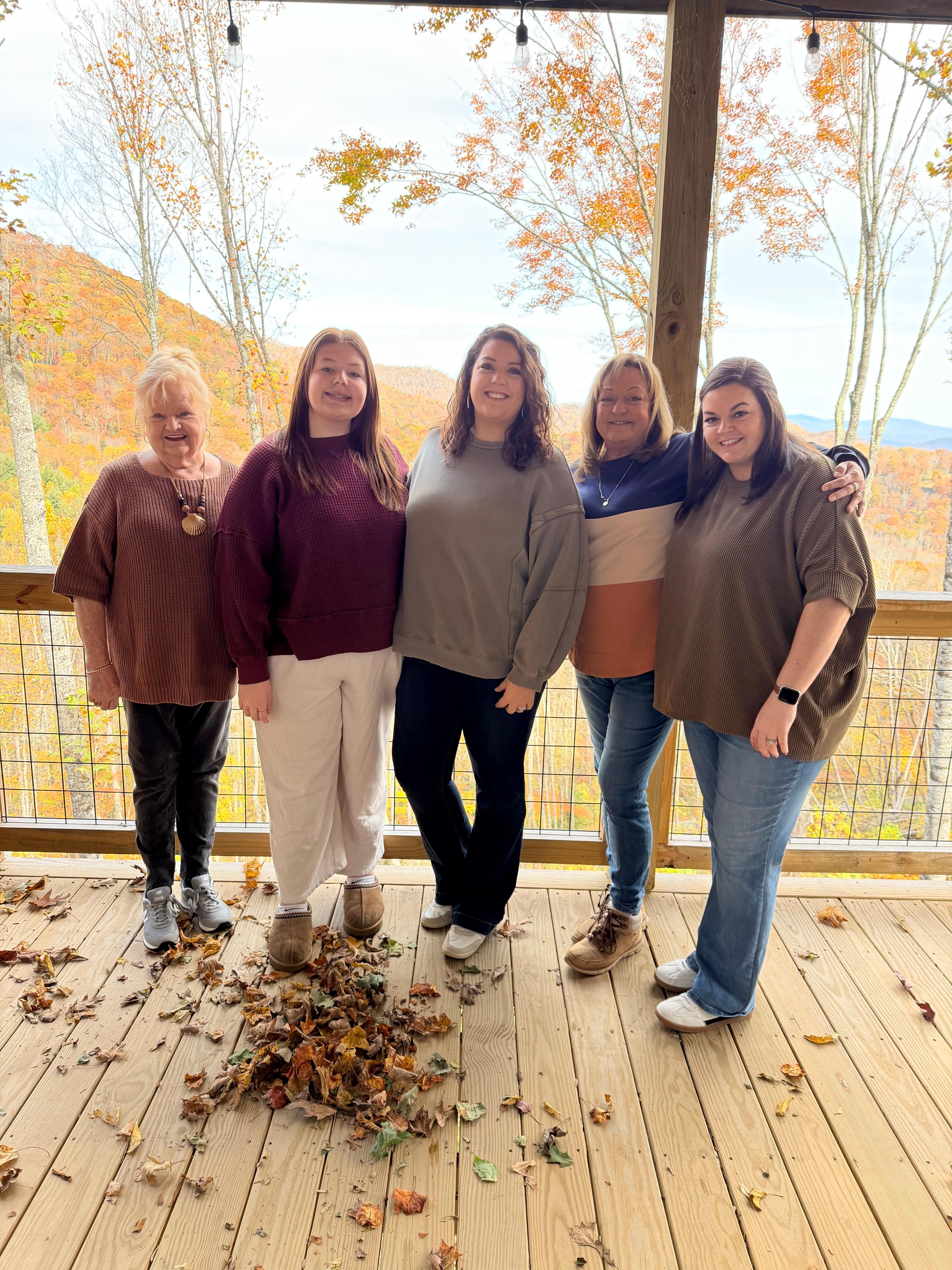 Me and my girls on deck