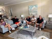 Enjoying some family time.